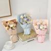 520 Creative Icy Blue Rose and Gypsophila Soap Flower Bouquet for Teacher's Day