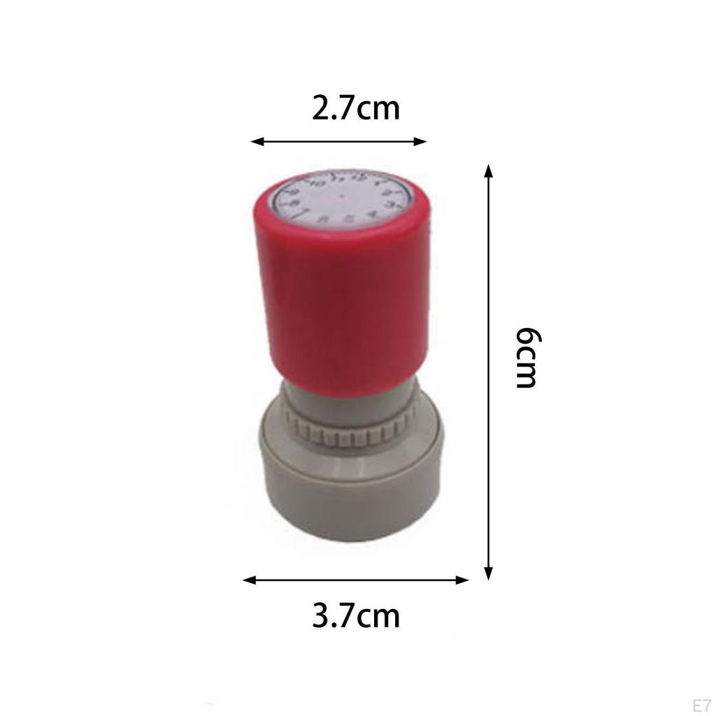 Часы-штамп круглый учитель DIY ремесла время канцелярские принадлежности для планировщика альбомов