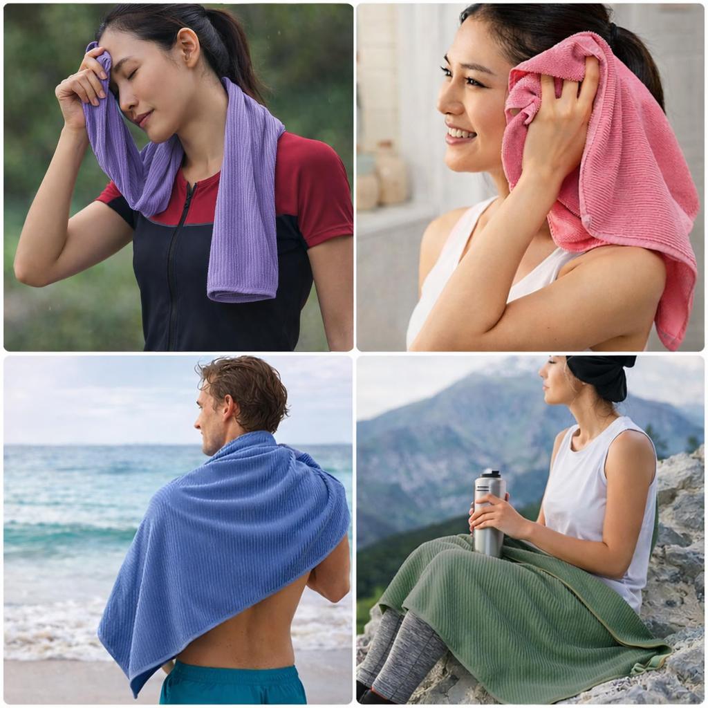 Sports Towel, Quick Drying Towel, Super Absorbent, Odor Resistant, Antibacterial,