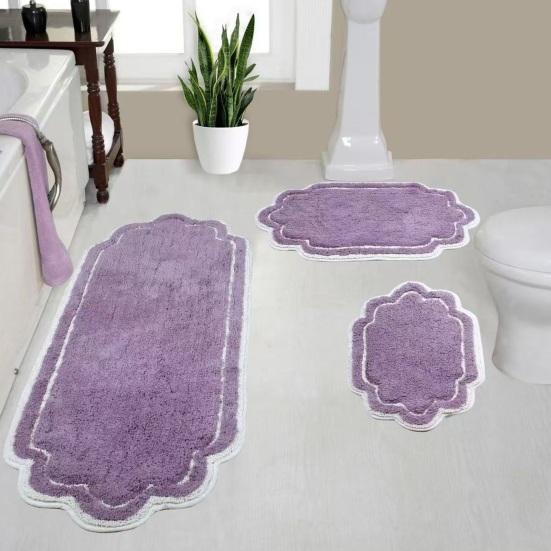 Коврик для ванной комнаты Мягкий Впитывающий Плюшевый Напольный Коврик Противоскользящий Коврик для Ванны Быстросохнущий Машинная Стирка Длинный Коврик для Ванной Ванны Раковины Туалета