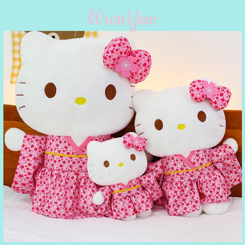 Плюшевая игрушка Sanrio Hello Kitty в кимоно с сакурой для коллекционеров и в подарок