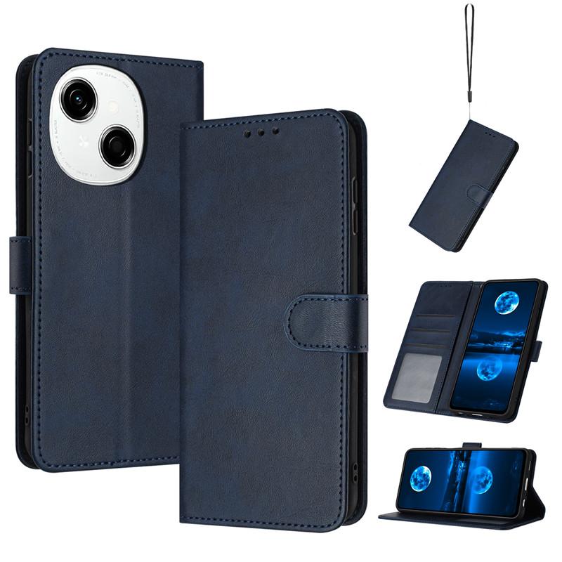 Магнитный чехол-книжка Кожаный чехол для Tecno Spark Go 1 2025 SparkGo 2024 30C 20C Pop 9 8 Чехлы Однотонный Кожаный на ощупь Кошелек Сумки