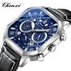 New Vintage Square Men's Watches Trendy Luxury Niche Waterproof Chronograph Luminous Mechanical Large Dial Quartz Watch