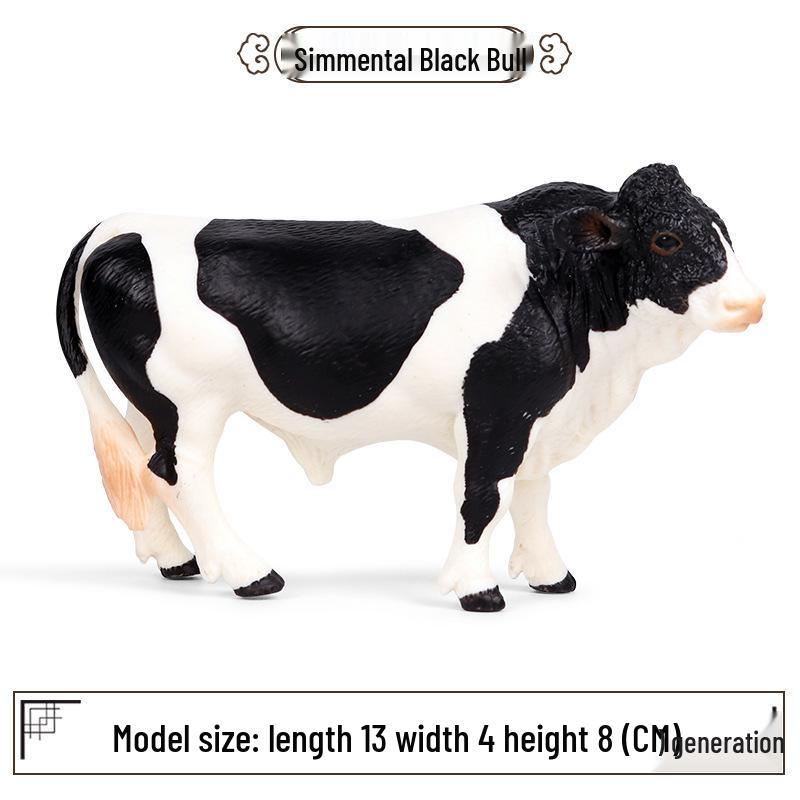 Cognitive Animal Model Toy: Dairy Cow, Buffalo, Yellow Cattle, Rhinoceros, Simmental Bull