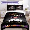 Halloween Bedding Set Breathable Duvet Cover with Pillowcases Decorative Bed Linen for Bedroom Home Decoration Birthday Gift