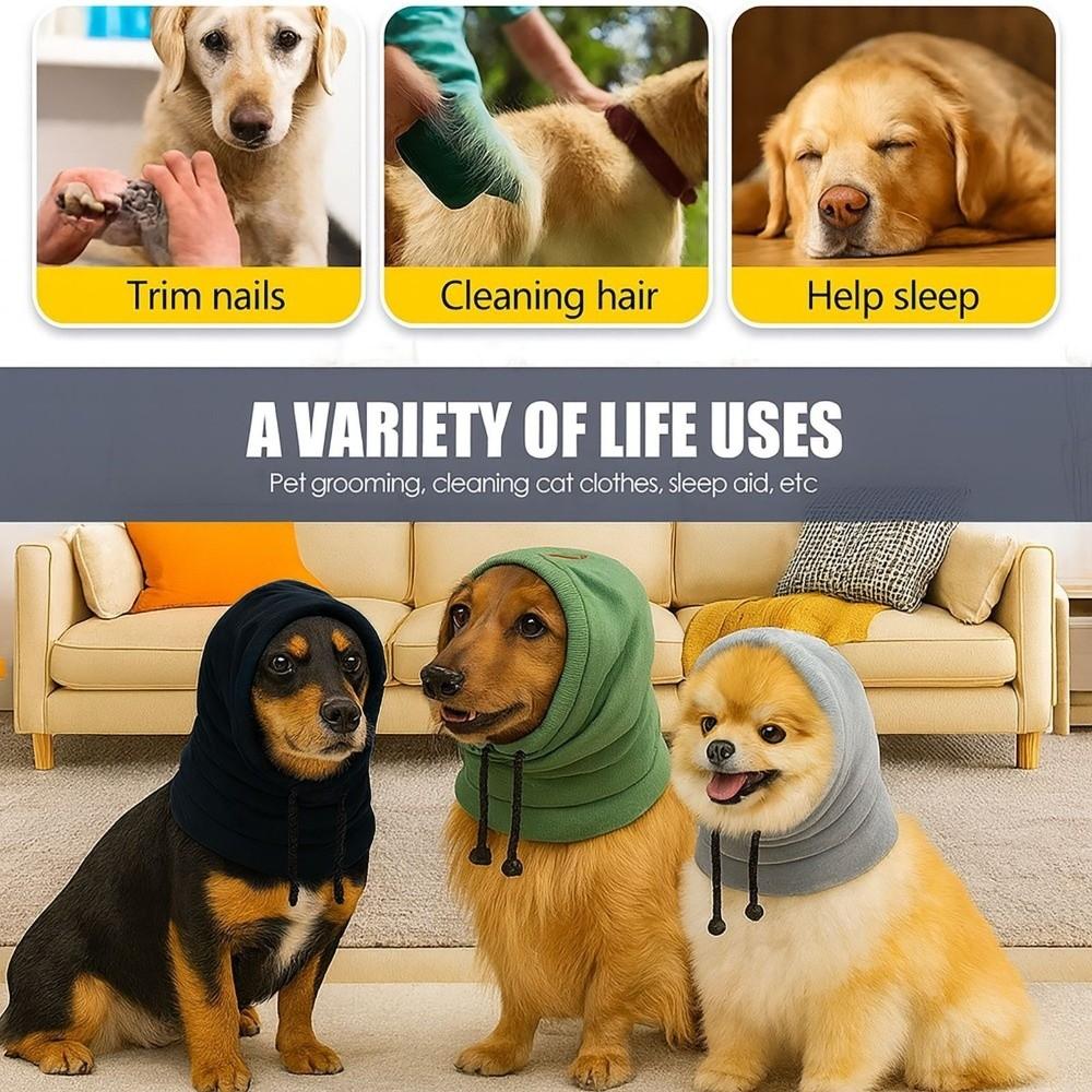 Elastic Band Pet Windproof Hat Noise-Proof Soothing Ear Cover Dog Grooming Earmuff  Pet Grooming