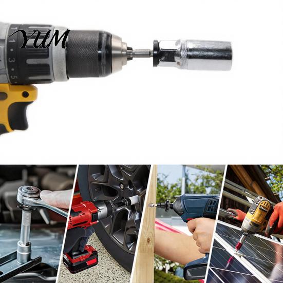 Ratchet Drive Reducer 4Pcs Low Profile Impact Socket Adapter Set, 1/4" to 3/8", 3/8" 1/2", 1/2" 3/4", 3/4" 1", for Tight Spaces Cordless Drill