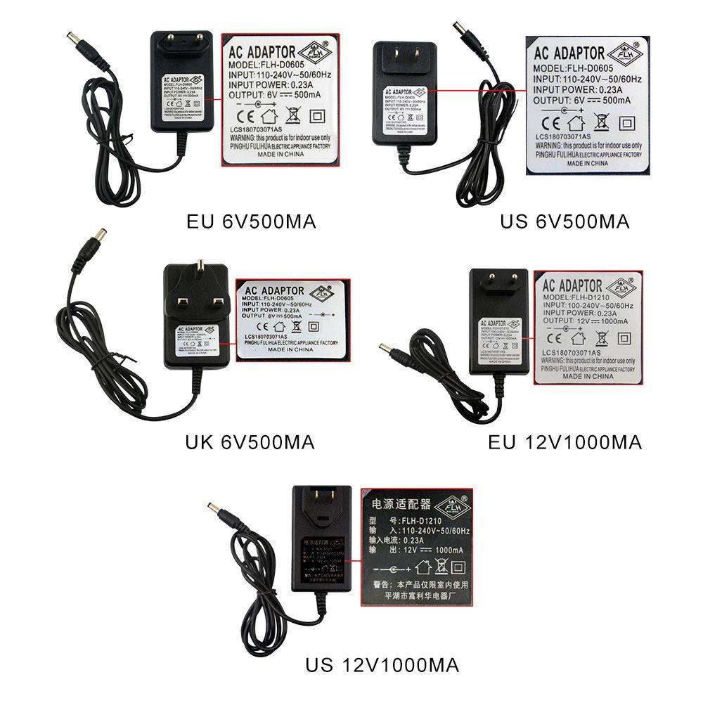Электрические игрушки для мотоцикла 12 В 1000 мА 6 В 500 мА FLH-D1210 FLH-D0605 Адаптер питания Зарядное устройство для коляски