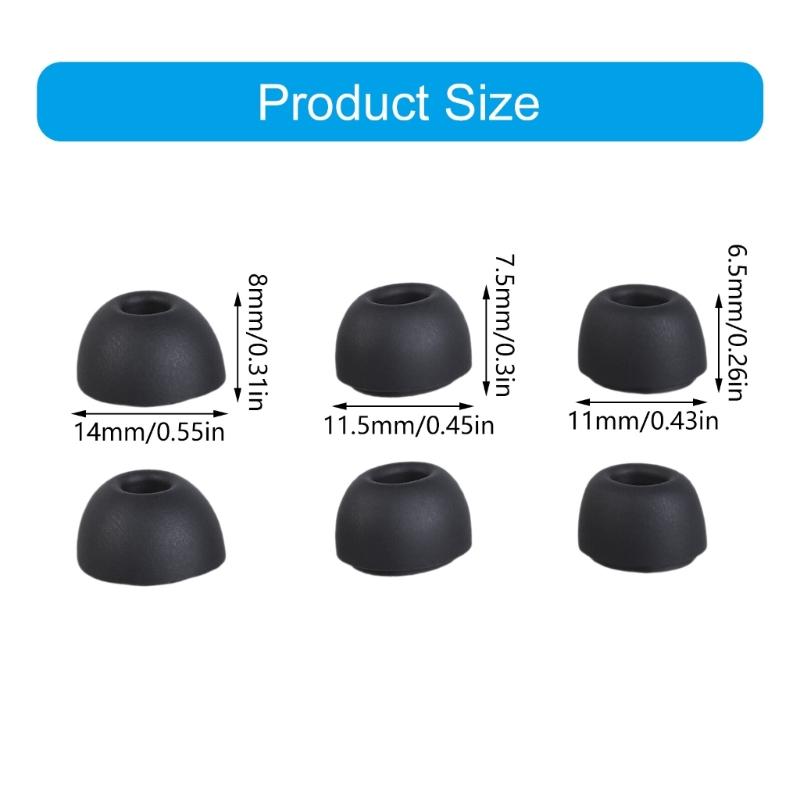 Silicone Ear Tips Earbuds Covers Set for Buds 3 Earphone 3Pairs Comfortable and Durability Designing