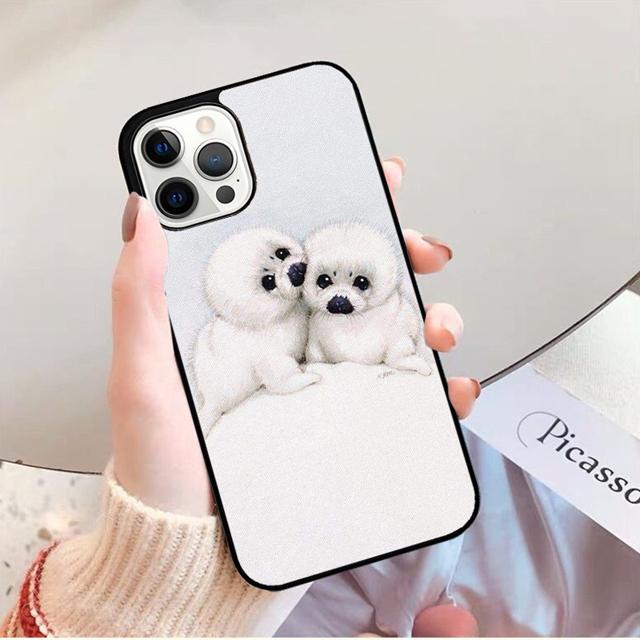 Чехол для телефона с детенышами тюленей Задняя крышка для iPhone 17 Air 16 15 14 13 11 12 Pro Max Plus Чехол