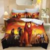 Lion King Simba 3D Printed Bedding Set, Anime Lion King Duvet Cover Pillowcases for Girl Boy Gift Single Double Full King Size
