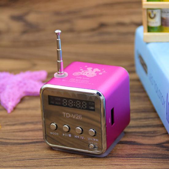 1/2 шт. Мини-динамик с поддержкой Bluetooth, цифровой дисплей, стабильное соединение, водонепроницаемый, перезаряжаемый, FM-радио, музыкальный плеер