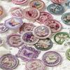 1pack/15pcs Vintage Lacquer drip adhesive stickers Decorative Hand Account Diary Album Scrapbooking accessories Craft Supplies