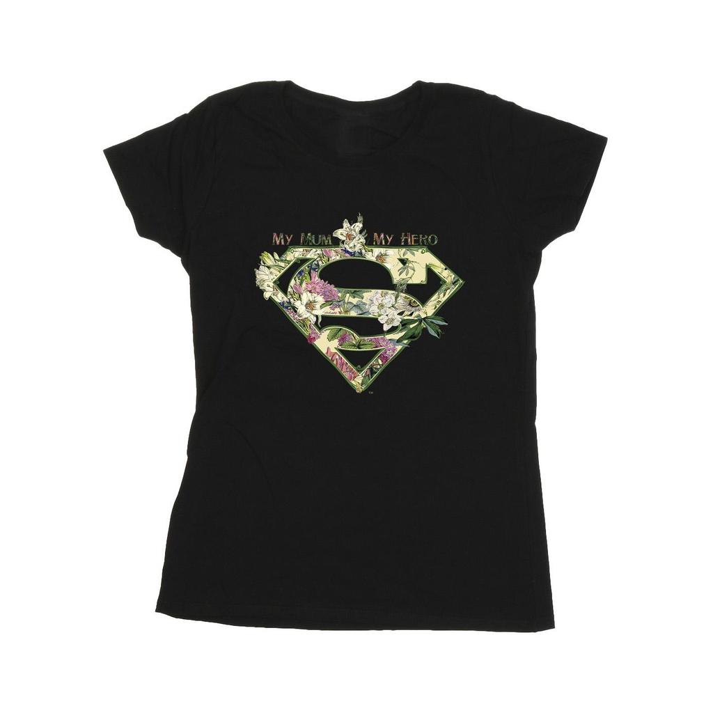 DC Comics Womens/Ladies Superman My Mum My Hero Cotton T-Shirt