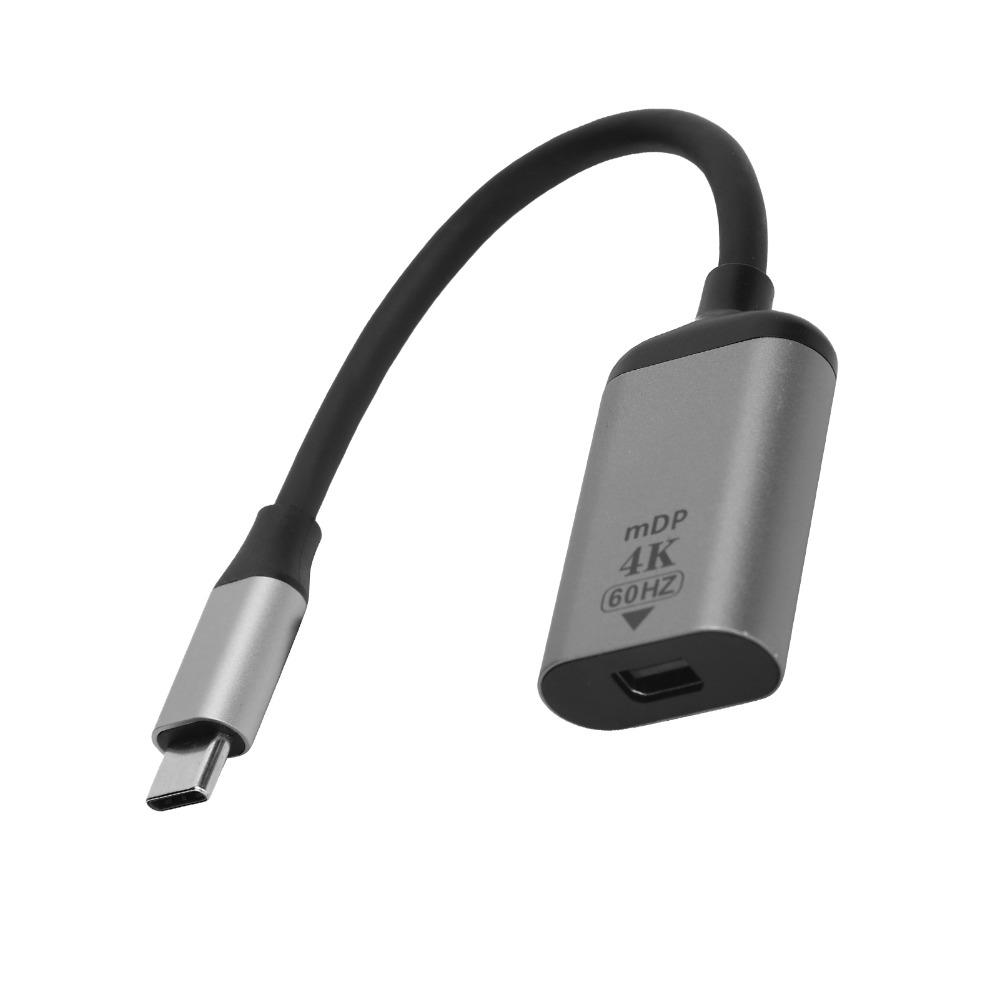 Plug and Play USB-C to Displayport Adapter 4K 60Hz USBC to Mini DP Adapter  Computers