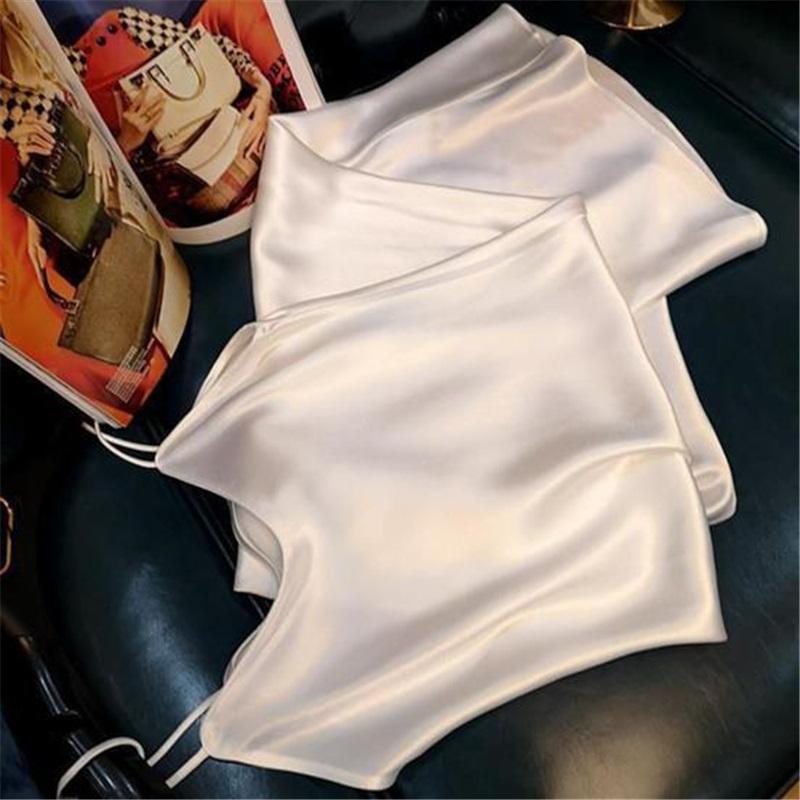 Женское платье-комбинация из шелковистого атласа с V-образным вырезом на бретельках сплошного цвета плюс размер трапециевидной формы со свободным подолом и открытой спиной без рукавов с ремешками платье для выпускного вечера миди-платье