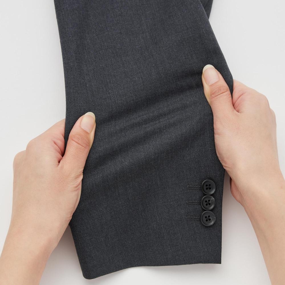 Uniqlo Японская куртка из эластичной шерсти, которую можно настроить 