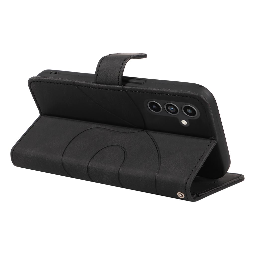 For Samsung Galaxy A15 5G Case Wallet Imprinted Line Leather Phone Cover