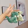 Cute Cartoon Dinosaur Plush Keychain Lovable Green Dino Stuffed Animal