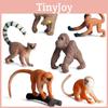 Набор игрушек-моделей животных из ПВХ с реалистичными фигурками обезьяны и гориллы для детей и коллекционеров