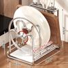 Rustproof Cutting Board Holder Stainless Steel Pot Lid Stand New Pot Lid Rack  For Cabinet