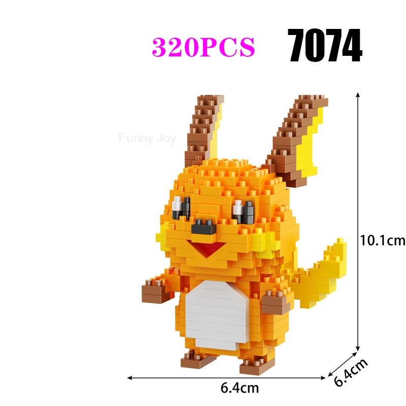 Забавные конструкторы Pokemon Сборка Аниме Пикачу Чаризард Кукла Бластойз Бульбазавр Генгар Покемон Кирпичики Игрушка для Ребенка Подарок