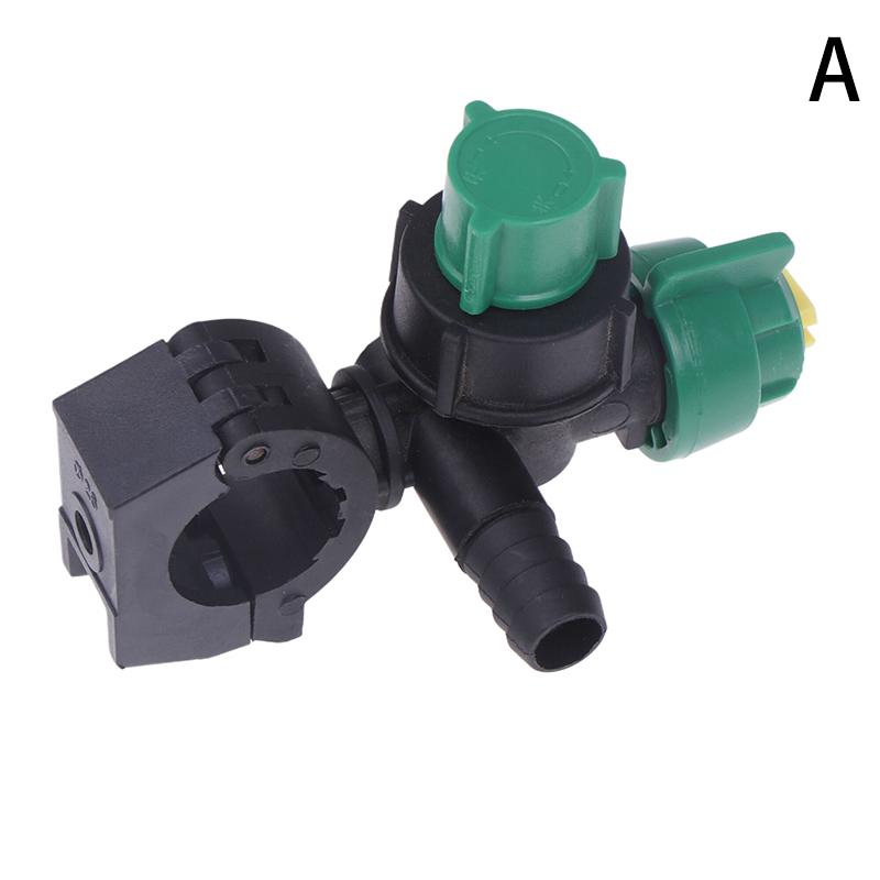 1Pc External Thread Agricultural Sprayer Fan Shaped Adjustable Nozzle For Garden Irrigation Tubing