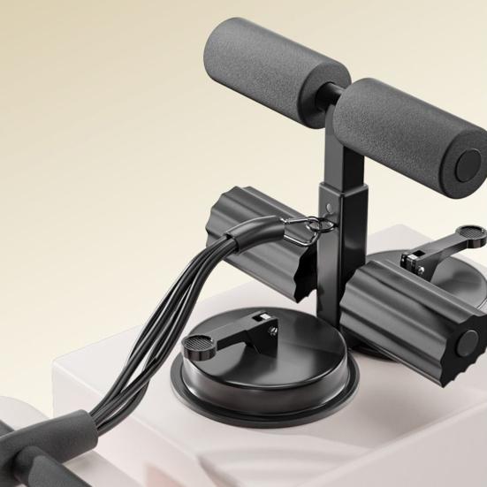 Sit Up Bar с мощными присосками, эспандер, регулируемый напольный держатель для скручиваний, удобный для использования на полу, вспомогательное устройство для скручиваний