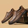 Fashion Genuine Leather Loafers for Men Comfortable Casual Shoes Breathable Male Driving Footwear Moccasin Non-Slip Walking Hiking Shoes