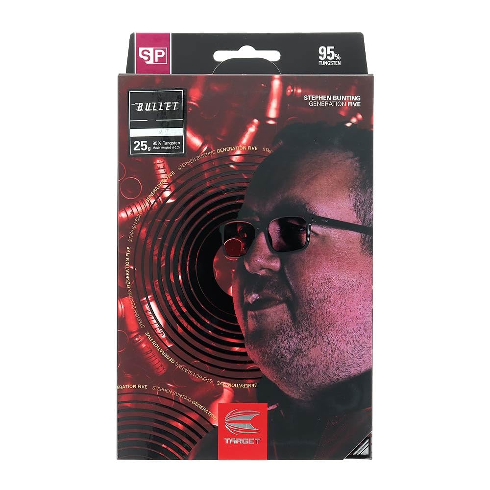 Target Target STEPHEN BUNTING G5 Поколение 5 SWISS POINT СТАЛЬ 25г Модель игрока Стивена Бантинга Баррель для дартса Набор дартс <190300>