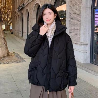 2024 Новая куртка с хлопковой подкладкой, женская зимняя короткая верхняя одежда, корейские парки, толстое модное теплое пальто с хлопковой подкладкой, женские топы