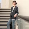 Женский шерстяной пиджак Endy Th* Row в минималистском стиле — без воротника, High-End, осень 2024 г.