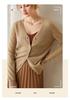 Elegant Women's Cashmere Cardigan - Autumn/Winter Slim Fit Knit Outerwear Sweater