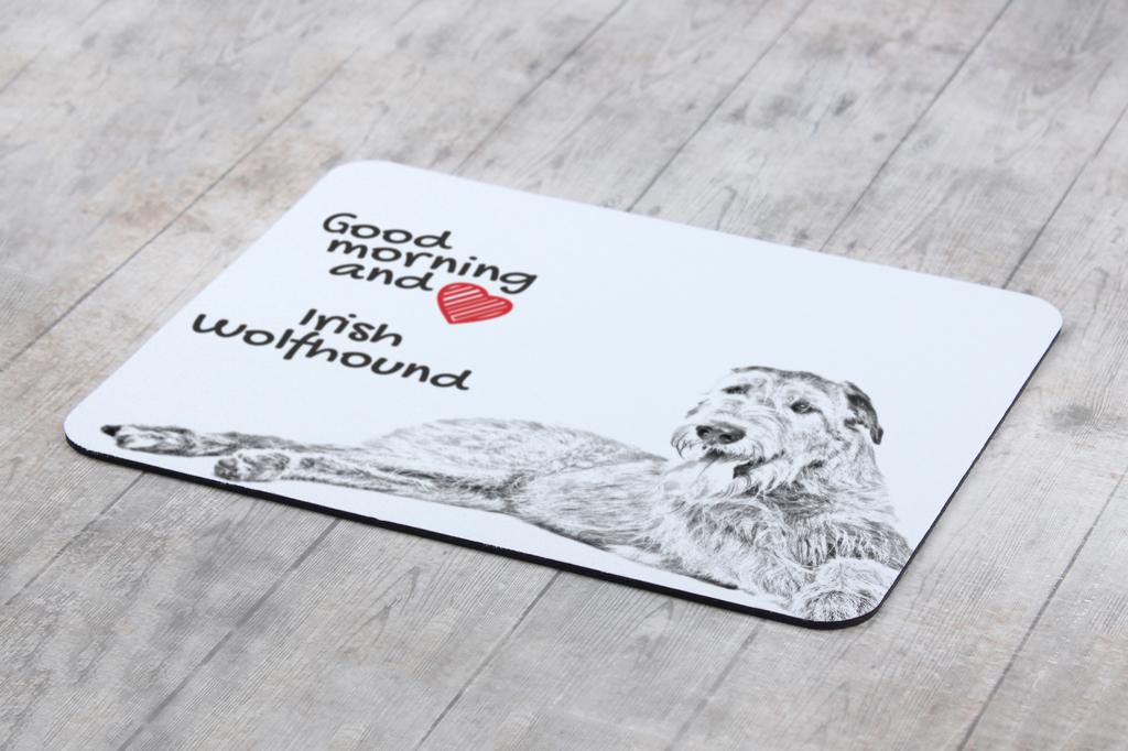 Irish Wolfhound – Mouse pad with print, personalized dog-themed mouse pad | Art-Dog