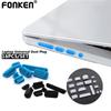 FONKEN 16pcs/set Anti-dust Plug Notebook Dustproof Stopper Laptop Universal USB Silicone Dust Plug Computer Interface Waterproof Cover
