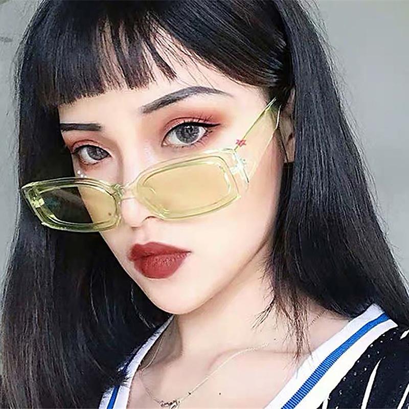 Luxury Women'S Square Sunglasses Small Rectangle Sunglasses Women Vintage