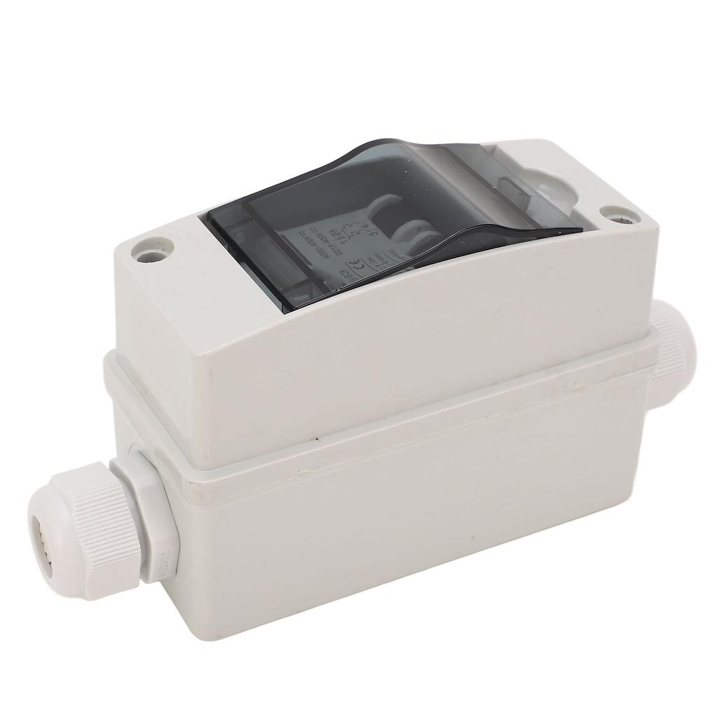 Solar Disconnect Switch 6A IP65 Outdoor Small Miniature Circuit Breaker with Din Rail Enclosure DC12‑400V AC90 400V