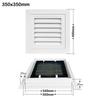 Square Air Vent Grille White Gable Wall Shed Vent New Gable Vent  Ceiling