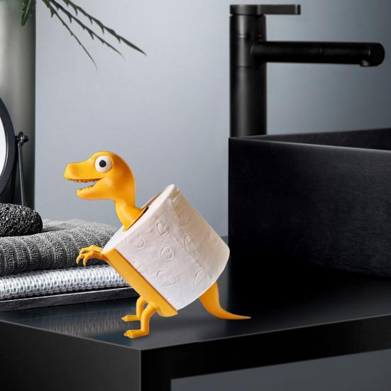 Yousheng 3D печатный держатель для рулона бумаги с изображением динозавра, отдельно стоящий, забавный держатель для туалетной бумаги, украшение стола