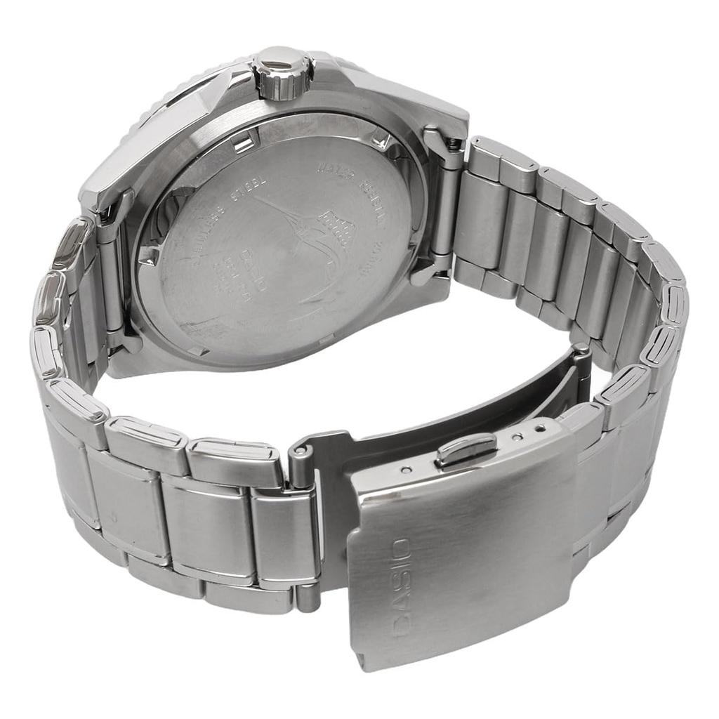 Casio Standard Analog Sports 20 ATM Water Resistant Watch Green Bezel Metal Band Overseas Model [Casio] MDV-106DD-1A3V Men's [Item]