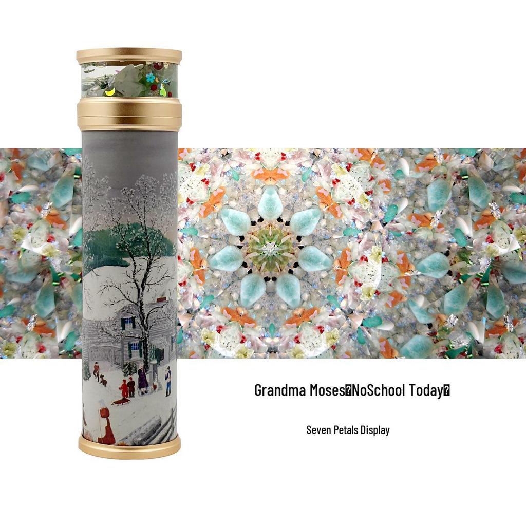 Grandma Moses Art Kaleidoscope Prism - Handmade Collectible Birthday Gift