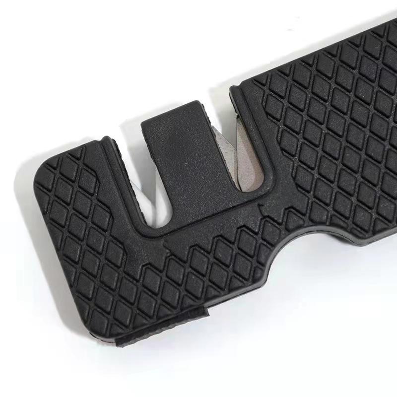 Compact Outdoor Knife Sharpener with Tungsten Steel & Ceramic blades - Mini Kitchen Tool