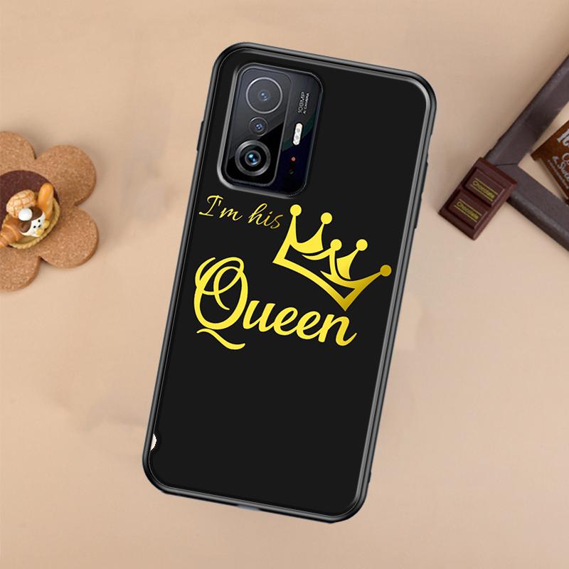 Чехол для пары Королева и Король Crown для Xiaomi 14T 11T 12T 13T Pro 13 14 Ultra POCO X7 Pro X3 X5 F3 F5 F6 M6 X6 Pro