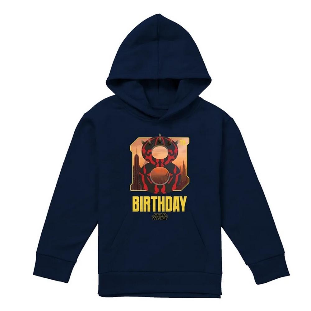 Disney Star Wars Childrens/Kids Darth Maul 8th Birthday Hoodie