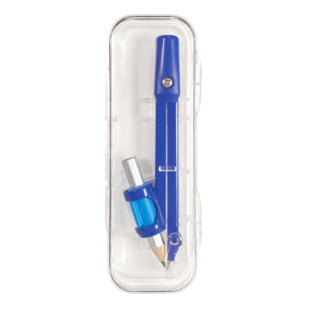 Kutsuwa STAD Easy-Turn Compass for Pencils, with Hard Case