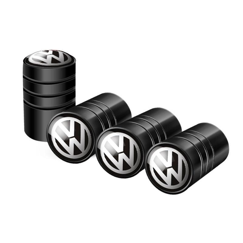 BHMTQ1 Car Tire Valve caps SUPER for VW Volkswagen Golf Polo Passat Jetta passatTouran Emblem metal wheel Cap auto accessories Styling