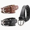 Женский готический панк пояс с металлической пряжкой и уникальным вырезом для уличной одежды