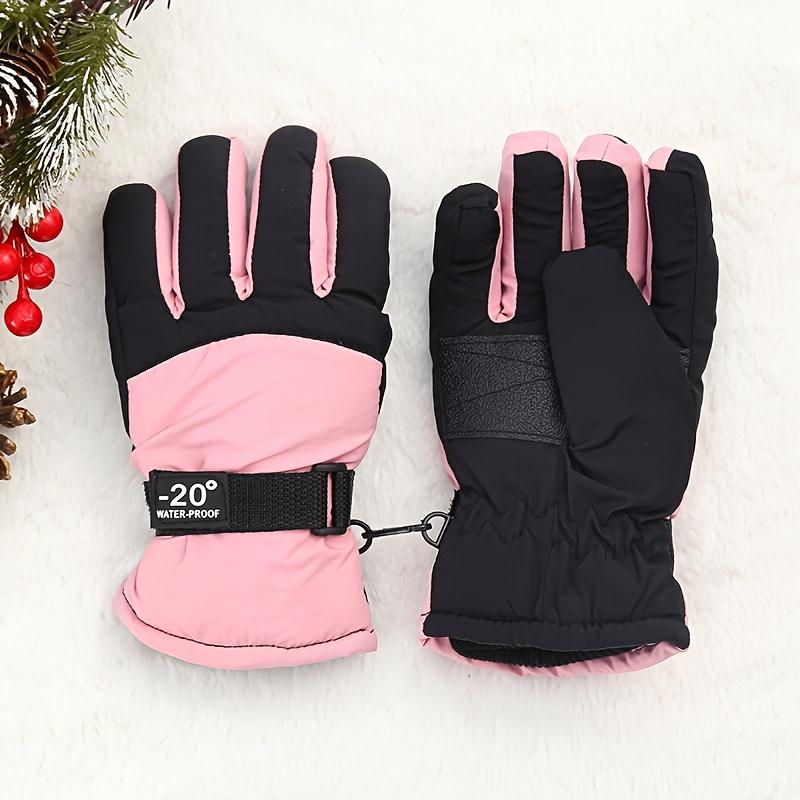 [Нескользящие] Детские лыжные перчатки | Пара | Утолщенные Нескользящие | Зимние виды спорта на открытом воздухе и Велоспорт | Подходят для детей старше 3 лет
