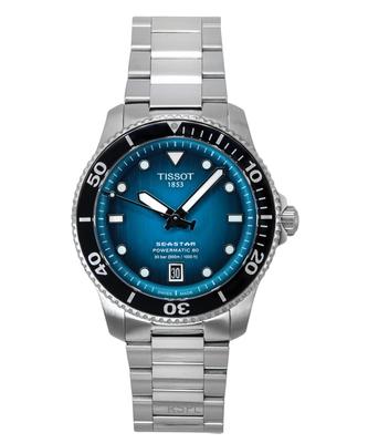 Seastar 1000 Powermatic 80 бирюзовый циферблат автоматические дайверские часы T120.807.11.091.00 300M мужские часы