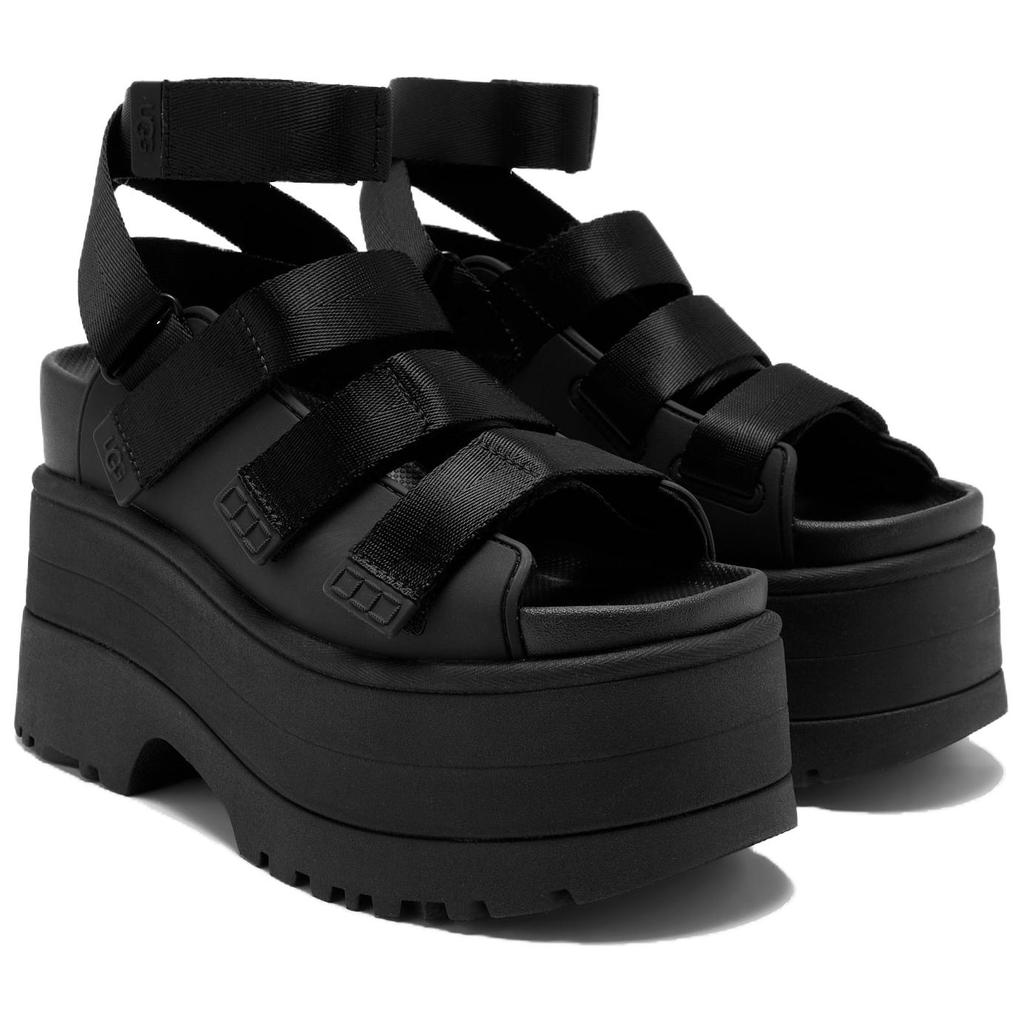 UGG GoldenRise Platform Sandals Black Women's